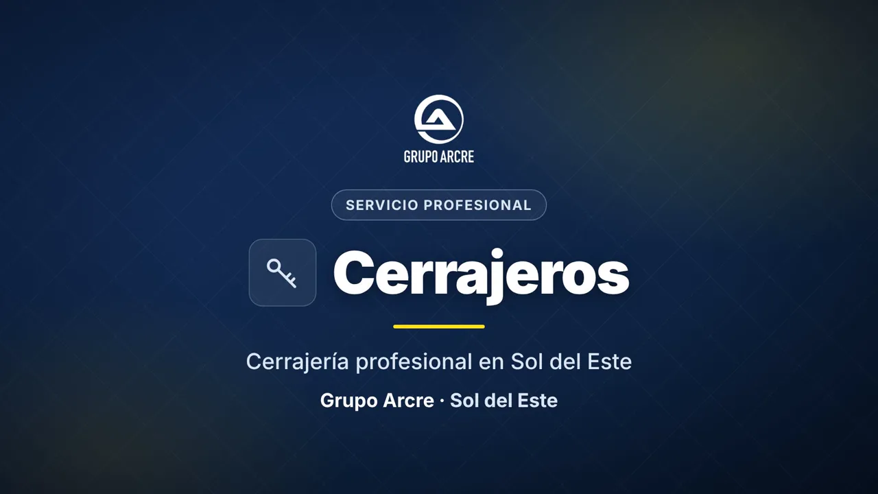 Cerrajería profesional en Sol del Este