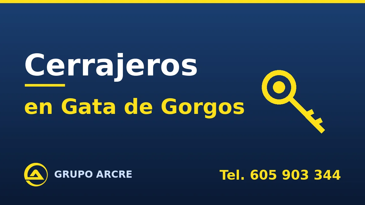 Cerrajería profesional en Gata de Gorgos